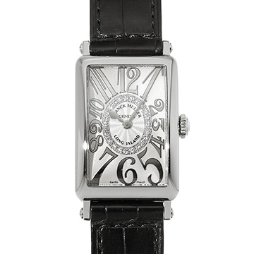 フランクミュラー ロングアイランド 902QZ シルバー/ダイヤモンド レディース 時計 【中古】【wristwatch】