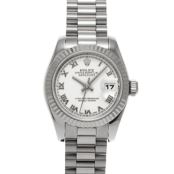ロレックス デイトジャスト 179179 ホワイト レディース 時計 【中古】【wristwatch】