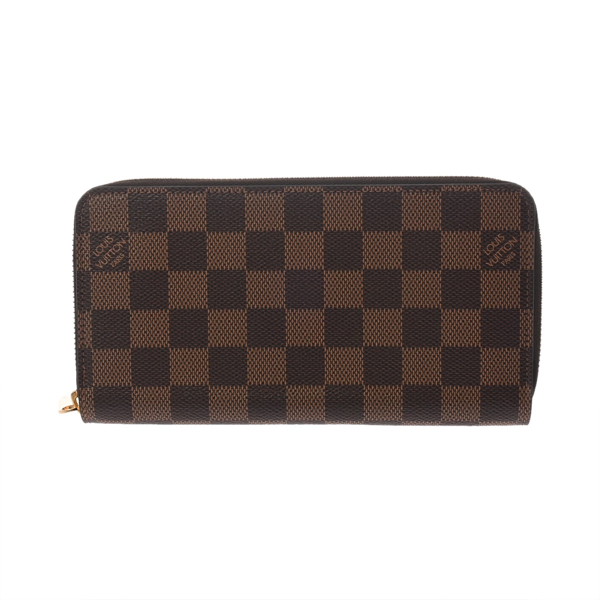 ルイ ヴィトン ダミエ ジッピーウォレット ブラウン N41661 ダミエキャンバス ユニセックス 財布 【中古】【purse】