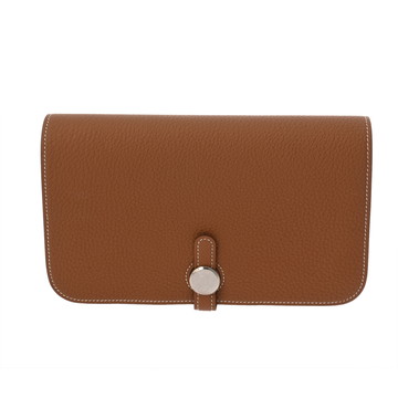 エルメス ドゴン GM ゴールド トゴ ユニセックス 財布 【中古】【purse】