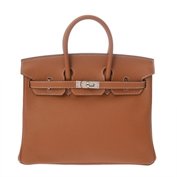 エルメス バーキン 25 ヴェルソ ゴールド/エタン トリヨンノヴィーヨ レディース バッグ 【中古】【bag】