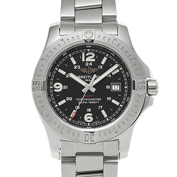 ブライトリング コルト クォーツ A7438811/BD45 ブラック メンズ 時計 【中古】【wristwatch】
