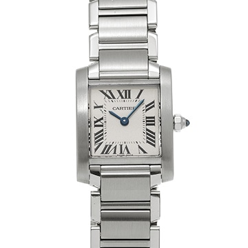 カルティエ タンクフランセーズ SM W51008Q3 シルバー レディース 時計 【中古】【wristwatch】