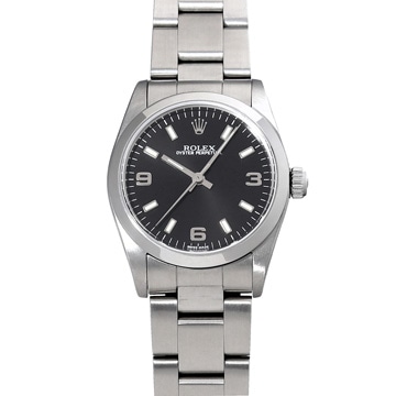 ロレックス オイスターパーペチュアル 77080 ブラック ユニセックス 時計 【中古】【wristwatch】