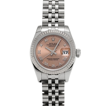 ロレックス デイトジャスト 179174 ピンク レディース 時計 【中古】【wristwatch】