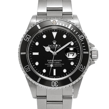ロレックス サブマリーナ デイト 16610 ブラック メンズ 時計 【中古】【wristwatch】