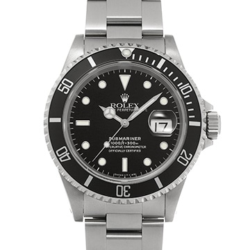 ロレックス サブマリーナ デイト 16610 ブラック メンズ 時計 【中古】【wristwatch】