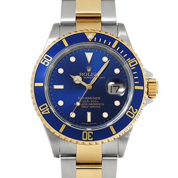 ロレックス サブマリーナ デイト 16613 ブルー メンズ 時計 【中古】【wristwatch】