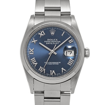 ロレックス デイトジャスト 16200 ブルー メンズ 時計 【中古】【wristwatch】