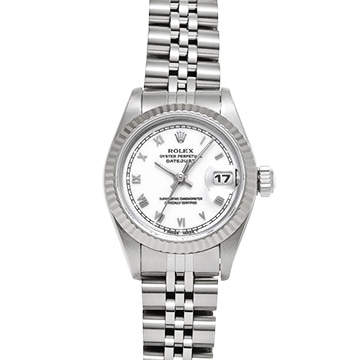 ロレックス デイトジャスト 69174 ホワイト レディース 時計 【中古】【wristwatch】
