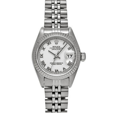 ロレックス デイトジャスト 79174 ホワイト レディース 時計 【中古】【wristwatch】