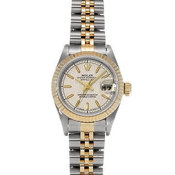 ロレックス デイトジャスト 69173 アイボリーコンピュータ レディース 時計 【中古】【wristwatch】