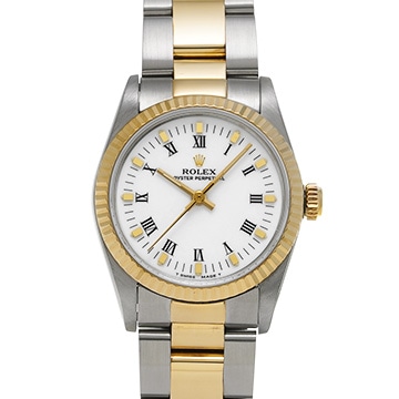 ロレックス オイスターパーペチュアル 67513 ホワイト ユニセックス 時計 【中古】【wristwatch】