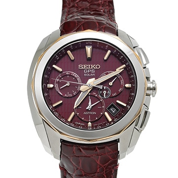 セイコー アストロン SBXC033 レッド メンズ 時計 【中古】【wristwatch】