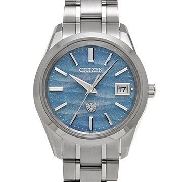 シチズン エコドライブ 限定モデル AQ4100-65H ブルー メンズ 時計 【中古】【wristwatch】
