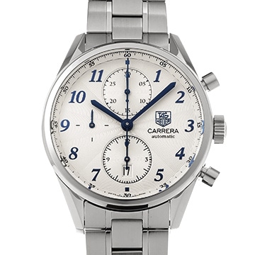 タグ ホイヤー カレラ ヘリテージ キャリバー16 クロノグラフ CAS2111.BA0730 シルバー メンズ 時計 【中古】【wristwatch】