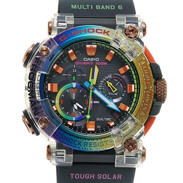カシオ G-SHOCK フロッグマン  ボルネオ・レインボー・トード GWF-A1000BRT-1AJR ブラック メンズ 時計 【中古】【wristwatch】