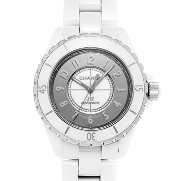 シャネル J12 ミラー 38MM H4862 ホワイトラッカー/ミラー メンズ 時計 【中古】【wristwatch】