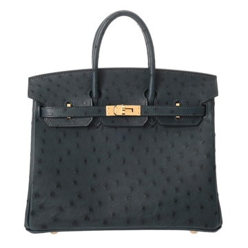 エルメス バーキン 25 ヴェールシプレス オーストリッチ レディース バッグ 【新品】【bag】