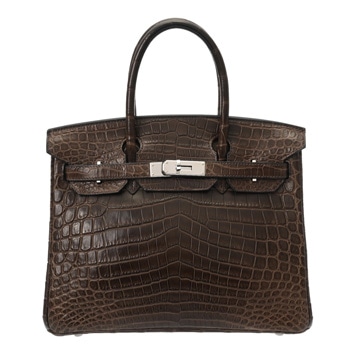 エルメス バーキン 30 マロン ニロティカスマット レディース バッグ 【中古】【bag】