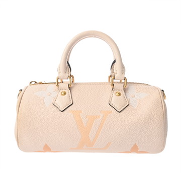ルイ ヴィトン モノグラムアンプラント パピヨン BB クレーム/サフラン M46031 レザー レディース バッグ 【中古】【bag】