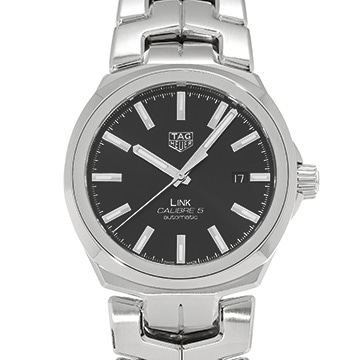 タグ ホイヤー リンク キャリバー5 WBC2110.BA0603 ブラック メンズ 時計 【中古】【wristwatch】