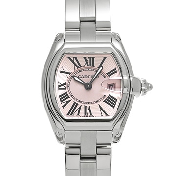 カルティエ ロードスター SM W62017V3 ピンク レディース 時計 【中古】【wristwatch】