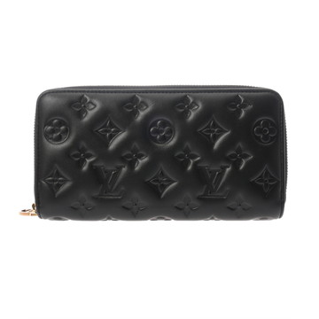 ルイ ヴィトン モノグラム ジッピーウォレット ノワール M81510 ラムレザー レディース 財布 【中古】【purse】