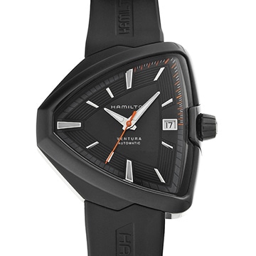 ハミルトン ベンチュラ エルヴィス80 H24585331 ブラック メンズ 時計 【中古】【wristwatch】