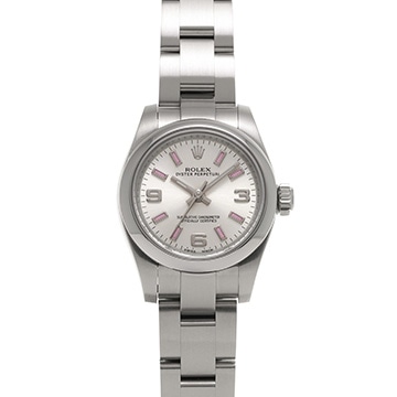 ロレックス オイスターパーペチュアル 26 176200 シルバー レディース 時計 【中古】【wristwatch】