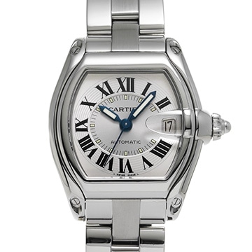カルティエ ロードスター LM W62000V3 シルバー レディース 時計 【中古】【wristwatch】