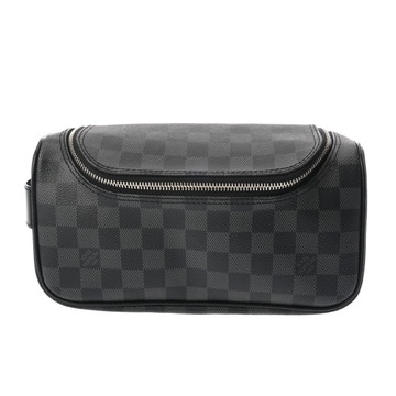 ルイ ヴィトン ダミエグラフィット トワレポーチ ブラック N47625 ダミエグラフィットキャンバス メンズ 【中古】【bag】