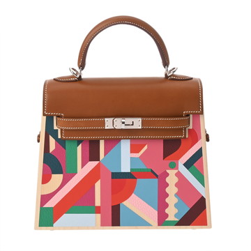 エルメス ケリー ウッド 22 限定品  ベージュ ヴォーバレニア レディース バッグ 【中古】【bag】