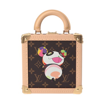 ルイ ヴィトン モノグラムパンダ LV×TM ミニスクエアトランク 村上隆 2WAY ブラウン M13127 モノグラムキャンバス ユニセックス バッグ 【中古】【bag】