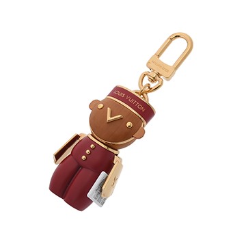 ルイ ヴィトン ビジュ―サック ガストン ゴールド/レッド M00346 ウッド/メタル レディース 【中古】【other】