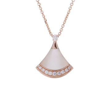 ブルガリ ディーヴァドリーム ネックレス ゴールド 358365 K18ピンクゴールド PG レディース ジュエリー 【中古】【jewelry】