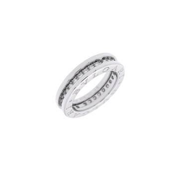 ブルガリ B.ZERO1リング XS #46 シルバー K18ホワイトゴールド WG レディース ジュエリー 【中古】【jewelry】