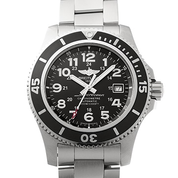 ブライトリング スーパーオーシャンII 44 A17392D7/BD68 ブラック メンズ 時計 【中古】【wristwatch】
