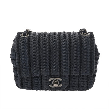 シャネル ミニチェーンショルダー ネイビー AP2547 ラムスキン レディース バッグ 【中古】【bag】