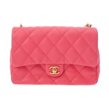 シャネル マトラッセ ミニフラップバッグ ピンク AS3828 グレインドカーフスキン レディース バッグ 【中古】【bag】