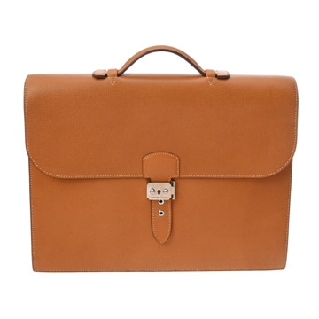エルメス サック アデペッシュ 38 ナチュラル ヴァッシュリエジェ メンズ バッグ 【中古】【bag】