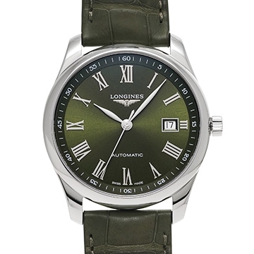 ロンジン マスターコレクション L2.793.4.09.2 グリーン メンズ 時計 【中古】【wristwatch】