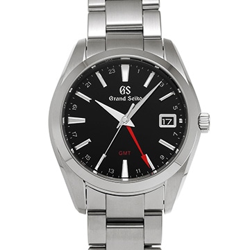 グランドセイコー ヘリテージコレクション クォーツ GMT SBGN013 ブラック メンズ 時計 【中古】【wristwatch】