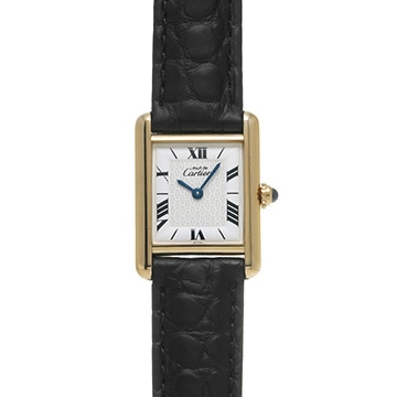 カルティエ マストタンク SM ヴェルメイユ W1009654 ホワイト ユニセックス 時計 【中古】【wristwatch】