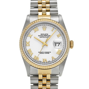 ロレックス デイトジャスト 16233 ホワイト メンズ 時計 【中古】【wristwatch】