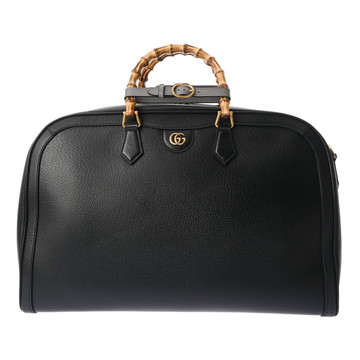 グッチ ボストンバッグ ブラック 705372 520981 バンブー/レザー レディース バッグ 【中古】【bag】