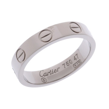 カルティエ ミニラブリング #47 シルバー B4049647 K18ホワイトゴールド WG レディース ジュエリー 【中古】【jewelry】