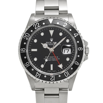 ロレックス GMTマスターII 16710 ブラック メンズ 時計 【中古】【wristwatch】