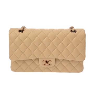 シャネル マトラッセ 11.12 クラシック ハンドバッグ  25cm ベージュ A01112 ラムスキン レディース バッグ 【中古】【bag】