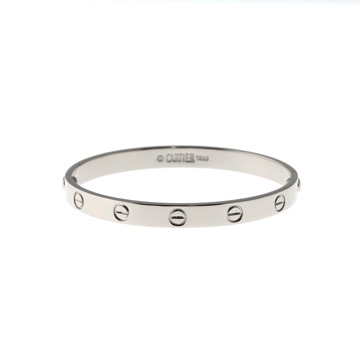 カルティエ ラブブレスレット #17 旧型 シルバー K18ホワイトゴールド WG レディース ジュエリー 【中古】【jewelry】